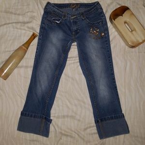 South Pole Washed Jean Capris